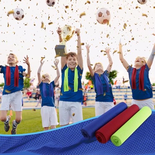 Pallesen Cooling Towel, Cooling Towels for Neck and Face, Cooling Towels for Hot Weather, Sports Cooling Towels, Cooling Towels for Yoga, Running & Gym, 5-Pack, 40" x 12", Random Color