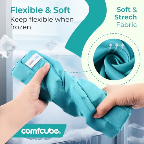 Neck Ice Pack Wrap for Cervical Pain, 2 Hours Long Lasting Cold | Ice Pack for Neck Shoulders Cooling, FSA Eligible, Flexible Cold Pack for Hot Weather, Hot Flashes, Surgery, Swelling