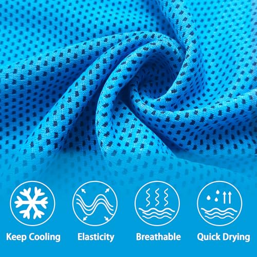 30Pack Cooling Towels for Neck and Face (40"x12"), Ice Microfiber Cooling Towels Bulk for Workout Chill Sweat Towels Cooling Neck Wraps for Gym Yoga Golf Running Sport
