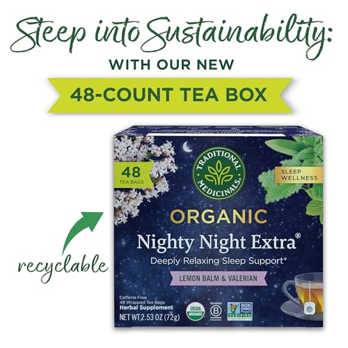 Traditional Medicinals Organic Nighty Night Extra, 48 Tea Bags