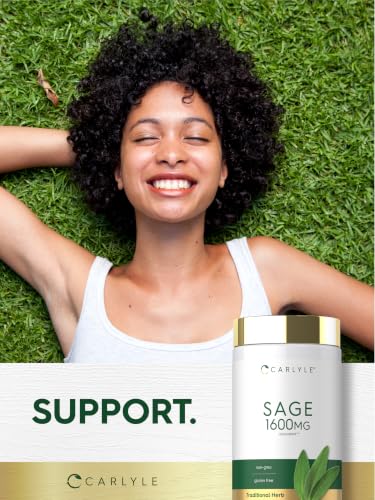 Carlyle Sage Supplement | 180 Capsules | High Potency | for Women and Men
