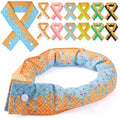 Hanaive 12 Pcs Cooling Neck Wraps with Button Tie Dye Neck Cooler for Hot Weather Ice Cooling Bandana Scarf for Summer Men Women (Ice Cream Drip)