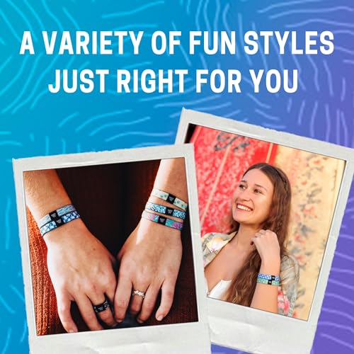 Coastal Bracelet for Men, Women & Teens - Comfy Tribal Print and Boho - Coastal Style Reversible Wristband