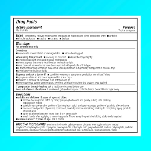 Icy Hot Orginal XL Pain Relief Patches, Powerful Targeted Relief for Back & Large Areas, 3 Count (Pack of 3)