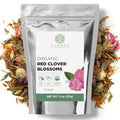 Organic Red Clover Blossoms 2 oz. (57g), USDA Certified Organic Red Clover Blossom Tea, Whole
