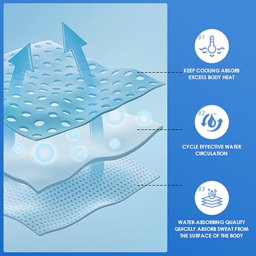 CSITE Cooling Towels (47"x12") for Neck and Face, Ice Towel for Hot Weather, Soft Breathable Chilly Gym Towels, Microfiber Towel for Work Out, Yoga, Running, Camping & More Activities（Dark Blue）