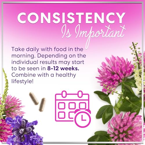 Menopause Supplements for Women - Complete Hot Flash Night Sweats & Menopause Relief Pills, Probiotics with Dong Quai & Black Cohosh for Vaginal, Digestive Support - 60 Capsules