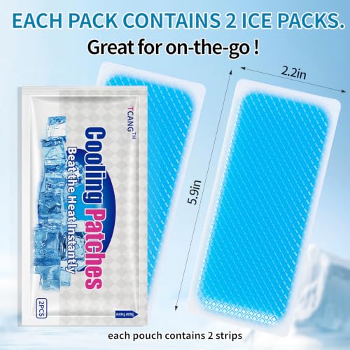 30 Pack Instant Cooling Ice Packs for Outdoor Activities Summer Heat Relief - Large Disposable Cooling Patches for Neck Body, Camping Hiking Sports, Instant Temperature Drop