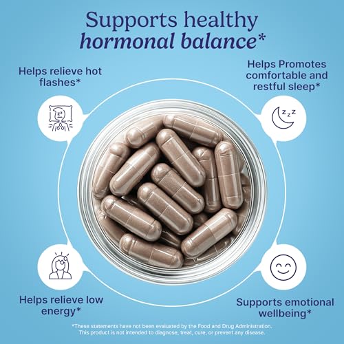 Santo Remedio Mujeres Hormonal Balance for Women - 30 Servings | Menopause Support for Hot Flashes, Night Sweats & Mood Swings - Hormone-Free Formula - 30 Capsules