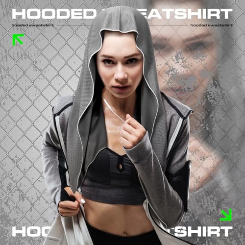 6 Pcs Cooling Hoodie Sport Cooling Towels | Sport Towels, Cooling Face and Neck, Soft Breathable, Chilly Camping Towels, Absorbent Microfiber Towel, for Face and Neck