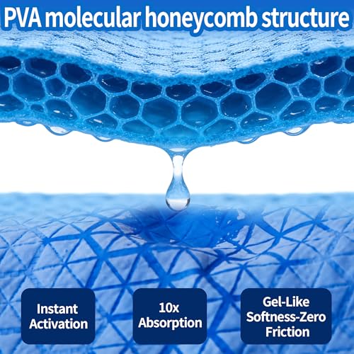 SRsafety Cooling Towels,PVA Cooling Towels for Hot Weather,Construction Cooling Neck Wraps for Hot Weather,Outdoor,Work (Blue)