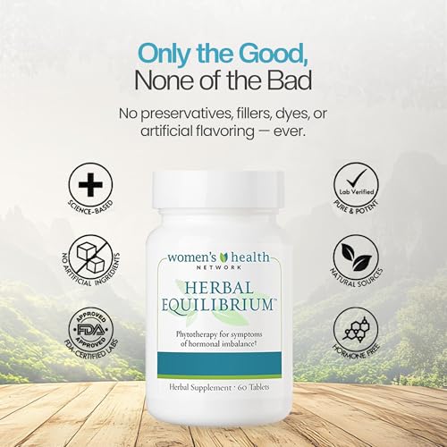 Herbal Equilibrium™ - Natural, Full-Spectrum Relief for Peri/Menopause Symptoms with 7 Proven Herbal extracts (30 Day Supply)