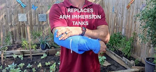 ICE Towel with 3 Ice Pockets. Goes on Cold & Melting Ice Keeps it Cold. Cools Down to 37 Degrees. Gets 35 Degrees Colder Than Competitors! Prevent Heat Stroke-Hot Flash-MS-Migraine.