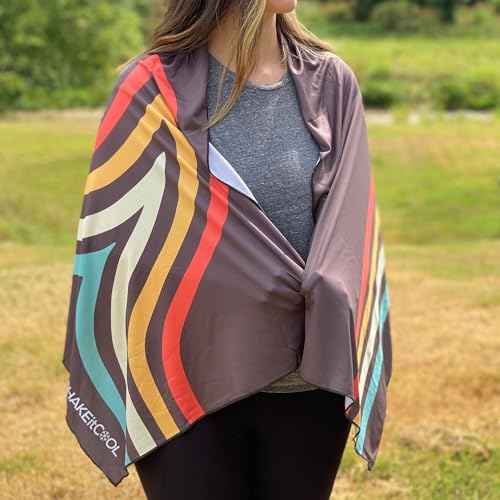 Large Cooling Shawl - Instant Heat Relief for Outdoor Events