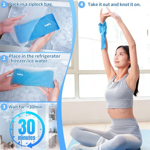 New Upgraded Cooling Neck Wraps, Neck Coolers for Hot Weather, Leak-Proof Solid Cooling Gel, 360° Full-Wrap, Cool Relief - Head, Neck, Wrists...