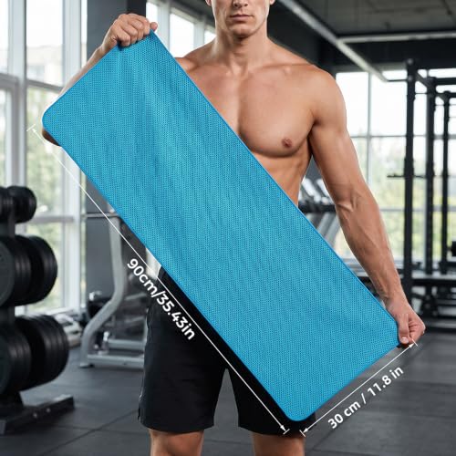 Instant Cooling Towel with Storage Bottle, Ice Towel for Neck Face for Sports Gym & Hot Weather (Orange)