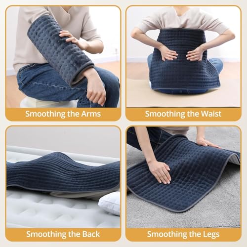 Heating Pad for Back Pain Relief, FSA Eligible HSA,17" x 33" Extra Large Heating Pads for Cramps, Electric Heating Pad with 6 Temperature Controller, Moist & Dry Heat, Auto Shut-Off, Machine Washable