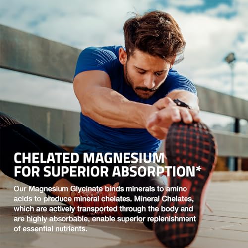 Bronson Magnesium Glycinate 200 MG Chelated High Absorption, 60 Capsules