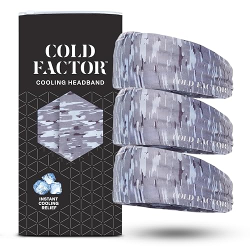 Cooling Headband for Women and Men – UPF 50+ Advanced Evaporative Comfort, Instant Cooling Sweatband for Outdoor Sports, Fitness, Yoga, Hiking, Running, and Workout