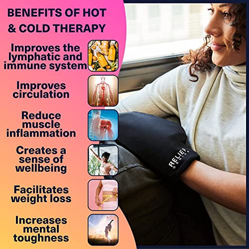 Relief Genius Cold Therapy Socks & Hand Ice Pack Cooling Gloves for Chemotherapy Neuropathy, Chemo Care Package for Women and Men, Large