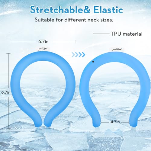 Neck CoolingTube, Reusable Ice Cooler Wearable Body CoolingProducts, Neck Coolers for Hot Weather