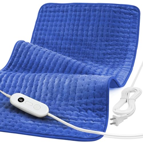33" x 17" XXXL Extra Large Heat Pad for Back Shoulders, FSA Eligible HSA | Electric Heating Pad,6 Heat Settings, Moist Dry Heat Options, Auto-Off, Washable, Birthday Gifts for Women Men Mom Dad
