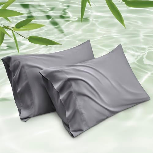 Bedsure PureWoven Pillow Cases Queen Set of 2, Rayon Derived from Bamboo