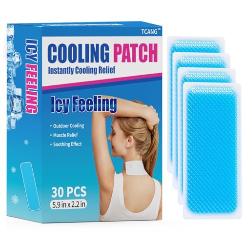 30 Pack Instant Cooling Ice Packs for Outdoor Activities Summer Heat Relief - Large Disposable Cooling Patches for Neck Body, Camping Hiking Sports, Instant Temperature Drop