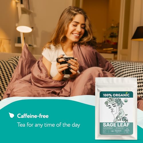 Sage Tea Organic 3 oz. - Sage Leaves – Salvia Tea for Focus and Clarity