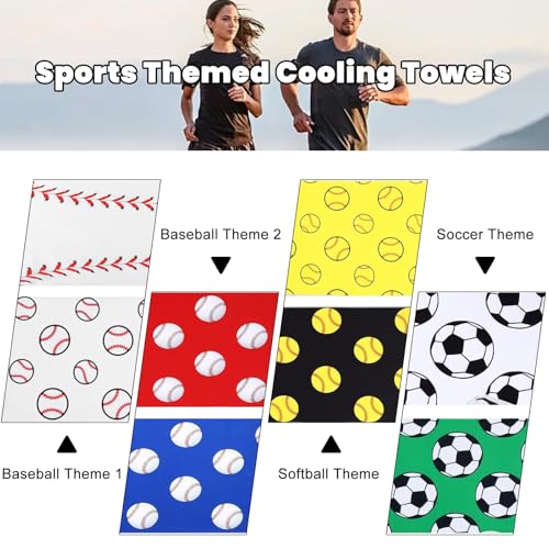 2Pcs Baseball Cooling Towels for Bogg Bag,160GSM Ice Towels | BOGG Companion | Thickened | Breathable | Sweat-Absorbing | Quick-Drying | 1 Red & 1 Blue