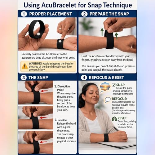 Menopause Relief Wristband | Hot Flashes & Night Sweats, Perimenopause Stress & Mood Support, Natural Hormonal Balance Aid