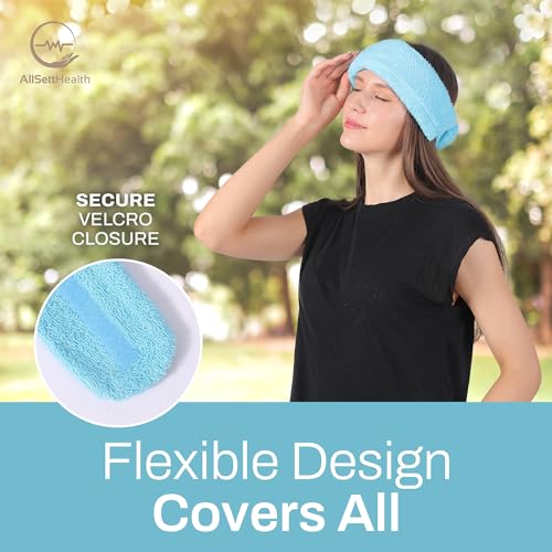 Ice Pack for Neck and Shoulders, Neck Ice Pack Wrap with 2 Reusable Packs | Cold Pack for Neck, Freezable Cooling Wrap, Post Surgery Tonsillectomy Recovery, Soft Plush Towel