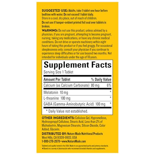 Nature Made Wellblends Sleep Longer, 35 Tri-Layer Tablets