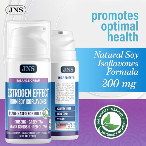 Phytoestrogen Cream with Soy Isoflavones and Herbal Extracts, 3.4 oz