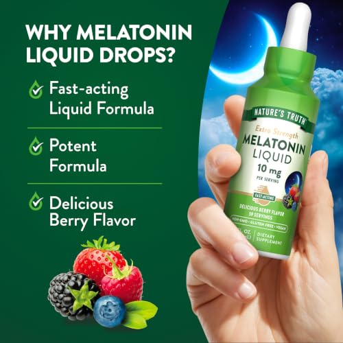 Nature's Truth Melatonin Liquid | 10 mg