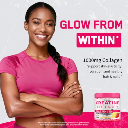 Creatine for Women, 5000mg Complex with Collagen & BCAAs, Vitamin B12