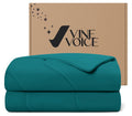 Cooling Comforter for Hot Sleepers, King 106x90, Peacock Blue | Cooling blanket feel, Q-Max >0.4 cool touch, double-sided cooling, Sorona fill, for night sweats, lightweight & breathable