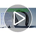 Portable Neck Fan, Personal Wearable Bladeless Fan, 6000mAh USB Rechargeable, 360° Airflow, LED Display, 4-Speeds, Hands Free Fan for Outdoor Indoor, Birthday Gifts for Men Women Dad Mom (Black)