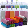 Honoson 20 Packs Cooling Towel Ice Towel Microfiber Sports Towel Breathable Chilly Towel with Bag Wet Towel for Neck Men Women Stay Cool Yoga Gym Golf Workout Travel Camping Beach Accessories