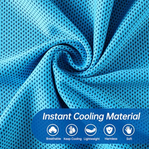 Cooling Towels - 4 Pack Cooling Towels for Neck and Face Cooling Towel | 40"x12", Microfiber Soft Breathable Cooling Towel for Hot Weather, Workout & More Activities