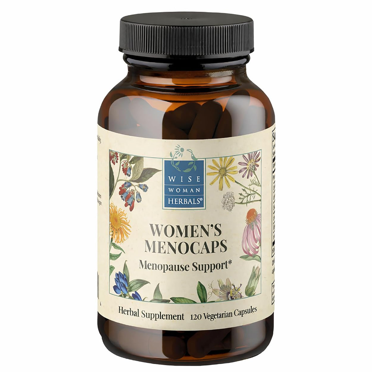 Wise Woman Herbals Menocaps: Herbal Blend, Menopause, Hot Flashes, 120 Caps