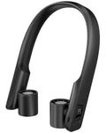FrSara Portable Neck Fan that Blows Cold Air Rechargeable, Personal Battery Powered Cooling Device with USB TYPE-C, LED Display, Light, 3-Speed, 3000mAh, Ideal Present for Women, Men, Travel, Black