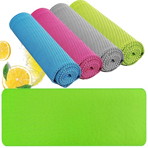 Cooling Towel (40"x12") - for Neck/Face, Ice Towel,Chilly Towel, Cooling Neck Wraps for Hot Weather Instant Chill, Soft Microfiber for Yoga, Gym, Golf, Running,Workout, Outdoor Sports, Hiking