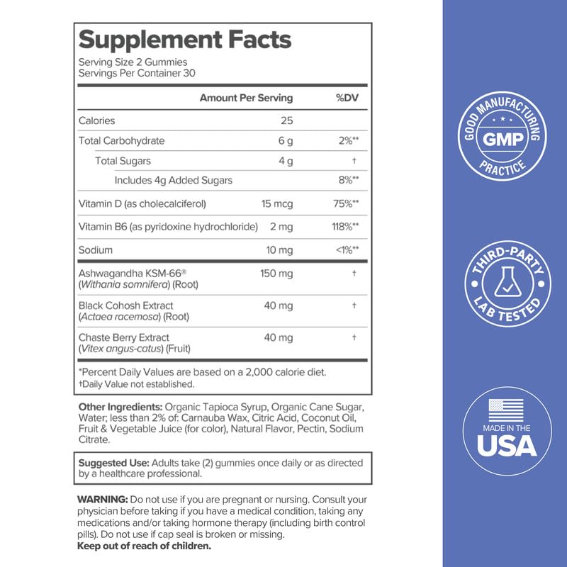 MENO Menopause Gummies - Hot Flashes & Night Sweats – 30-Day Supply