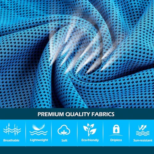 4 Pack Cooling Towels for Neck and Face(40"x12"), Cooling Neck Wraps, Ice Towel for Hot Weather, Soft Breathable Gym Towel, Cool Towel for Workout, Camping, Yoga, Sport, Running