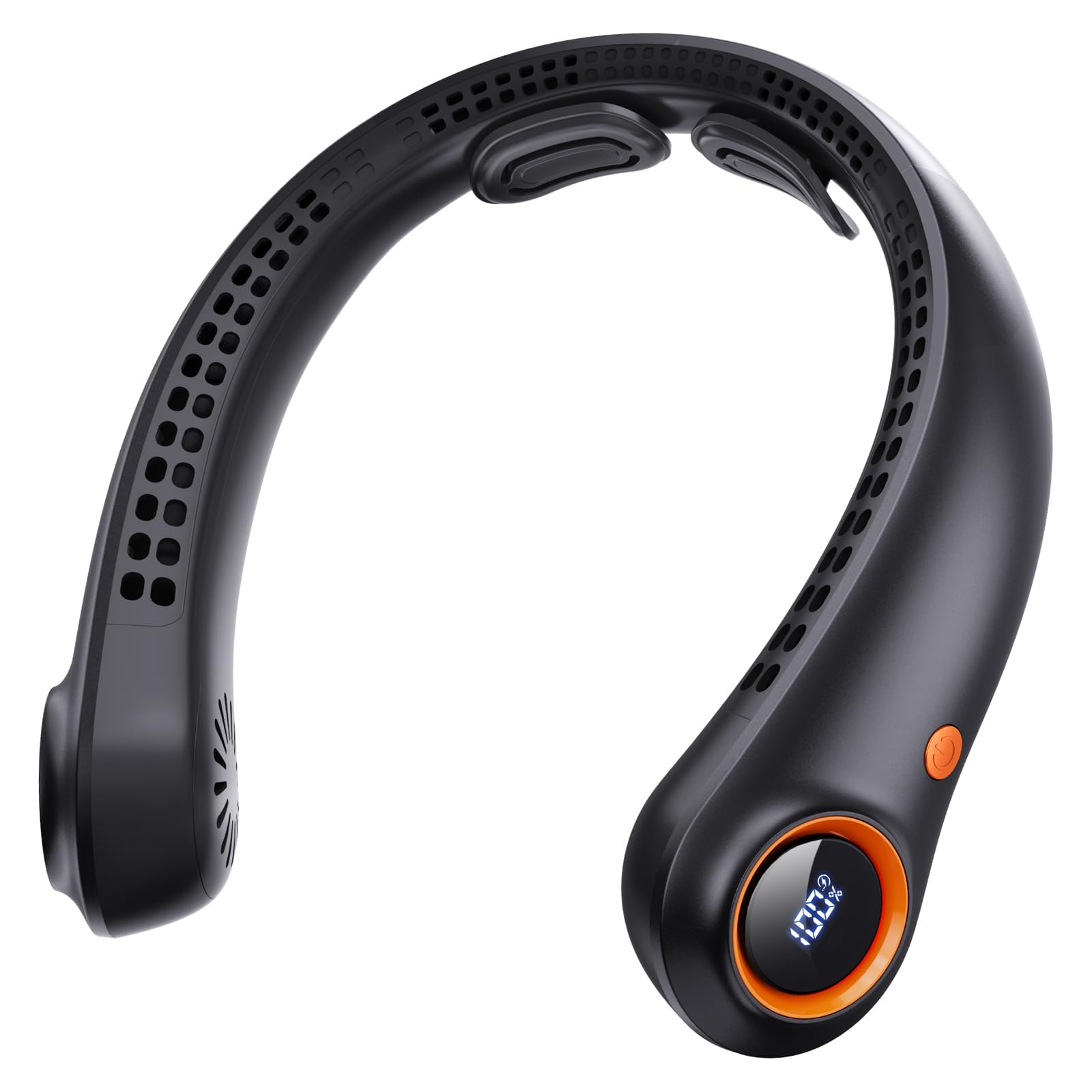 Portable Neck Fan, Neck Fans That Blow Cold Air, 5000mAh 5 Speeds Bladeless Wearable Personal Fan, USB Rechargeable Battery Operated Cooling Neck Fan, Quiet Hands Free Fan for Travel