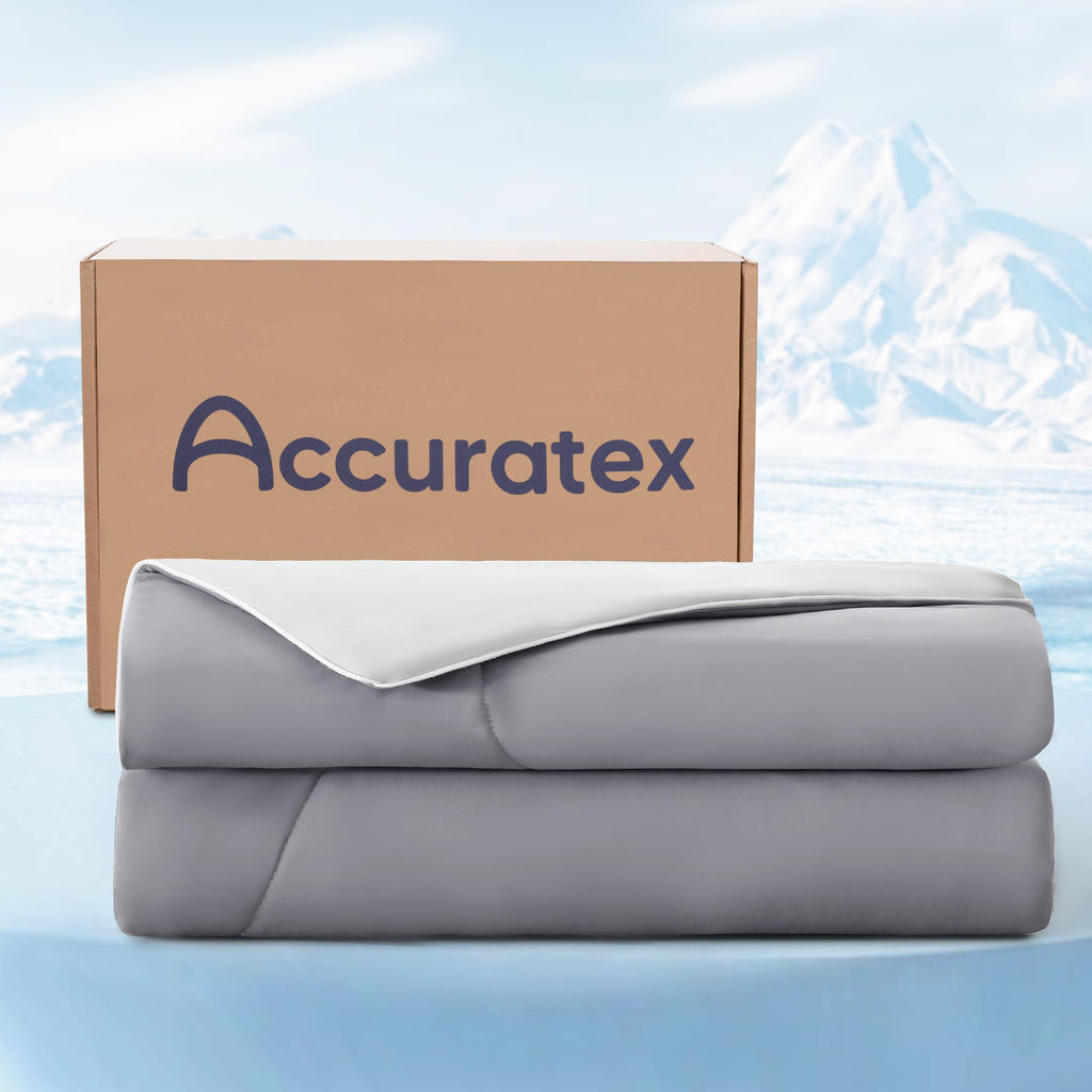 Cooling Comforter King Size, Cool Blanket for Hot Sleepers,104x90 | Arc-Chill Q-Max >0.45 cooling comforter wicks moisture for night sweats. Silky soft, breathable summer blanket for AC sleep.