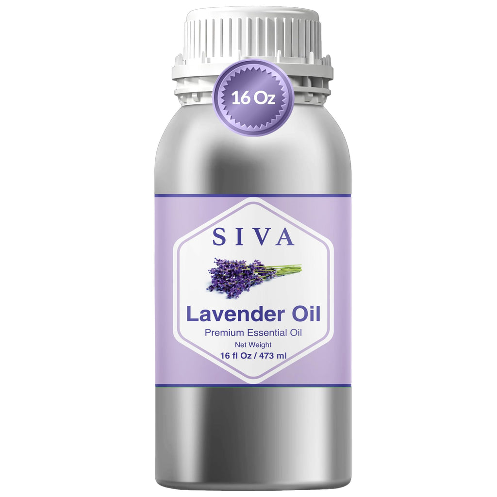 Siva Lavender Essential Oil, Glass Bottle with Dropper, 4 Fl Oz (118 ml)