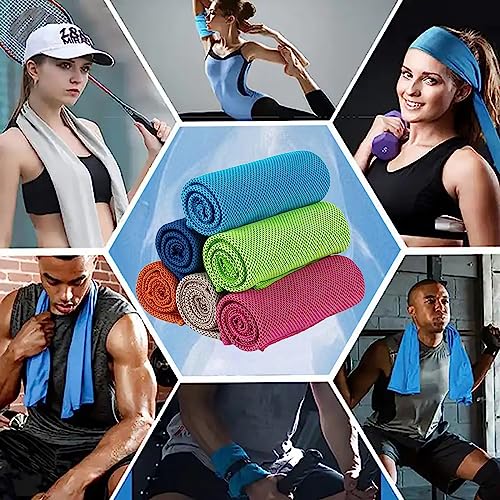 Instant Cooling Towels for Hiking Workout Fitness Camping, Sport Towels for Gym Fitness Yoga Jogging Running & Outdoor Activities