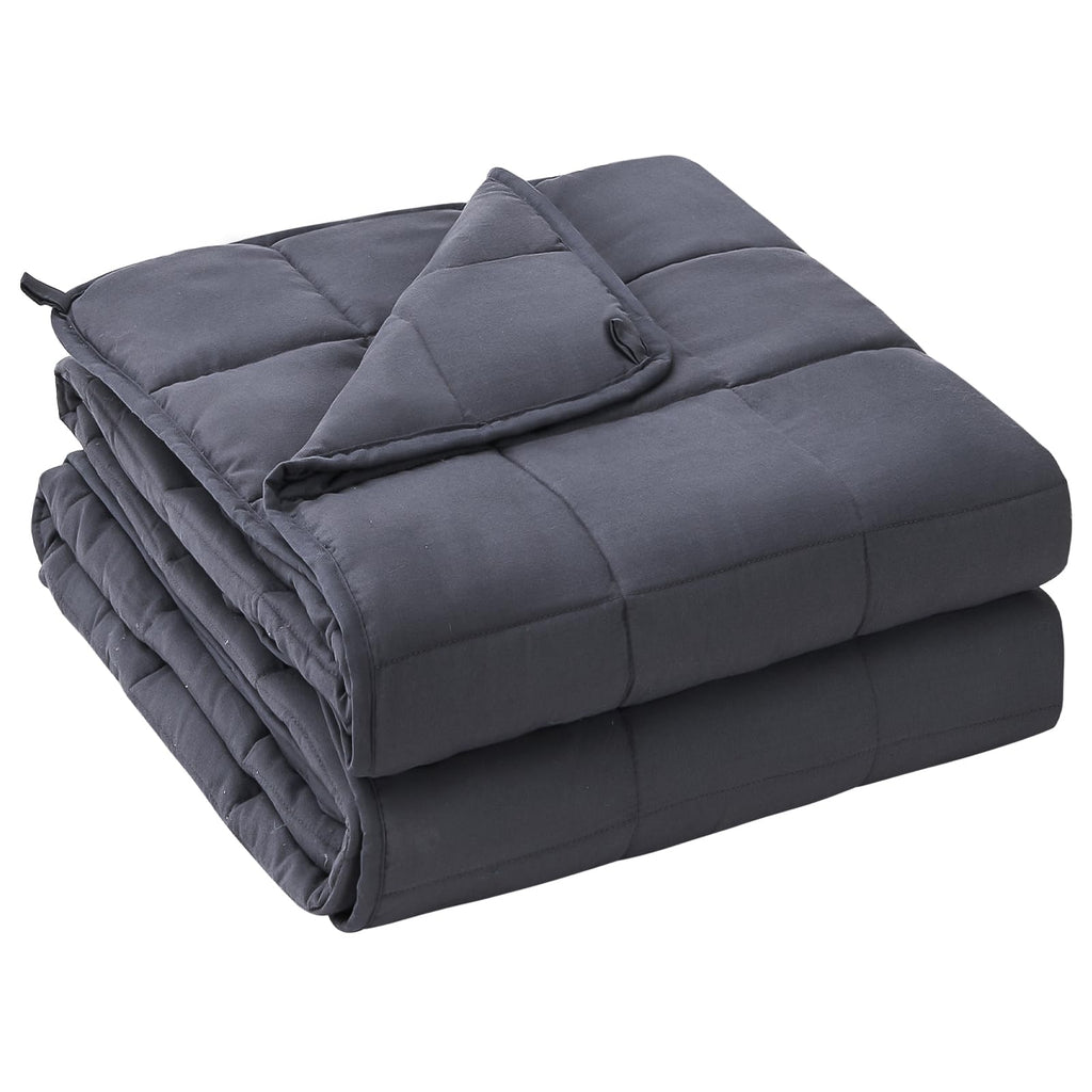 yescool Yetişkinler için Ağırlıklı Battaniye 20 lbs (9 kg), Kraliçe Boyutu, 60" x 80" (152 x 202 cm), Gri